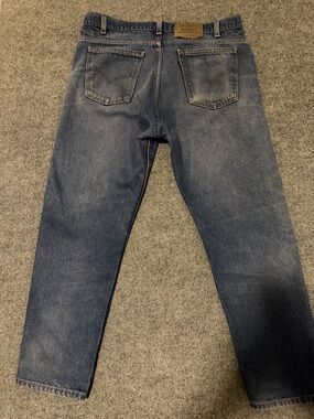 Classic Men's Blue Denim Jeans Levi’s Jeans, vintage 1995 orange tag , 505 jeans